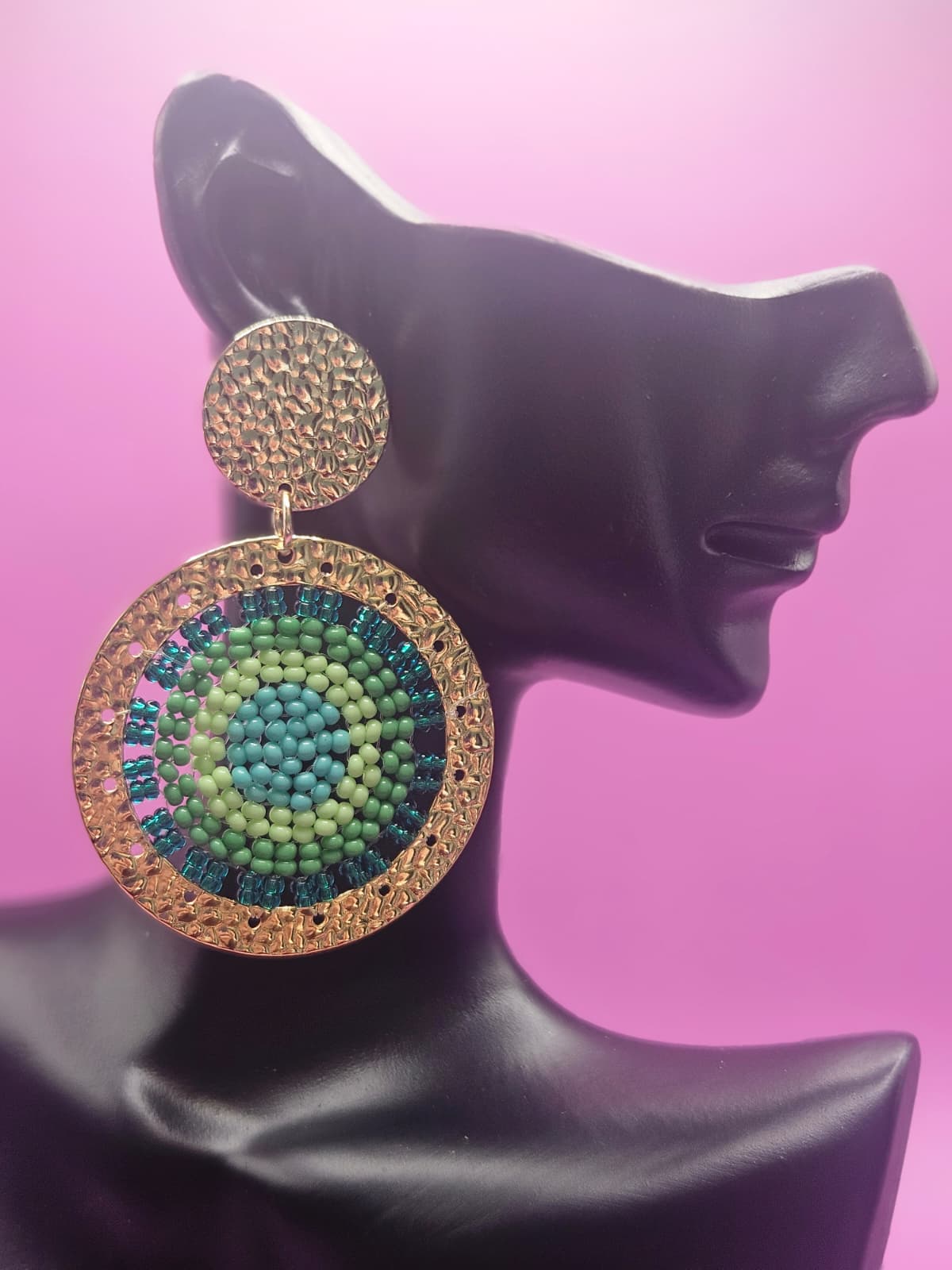 TROPICAL- Handmade Czech beaded earrings