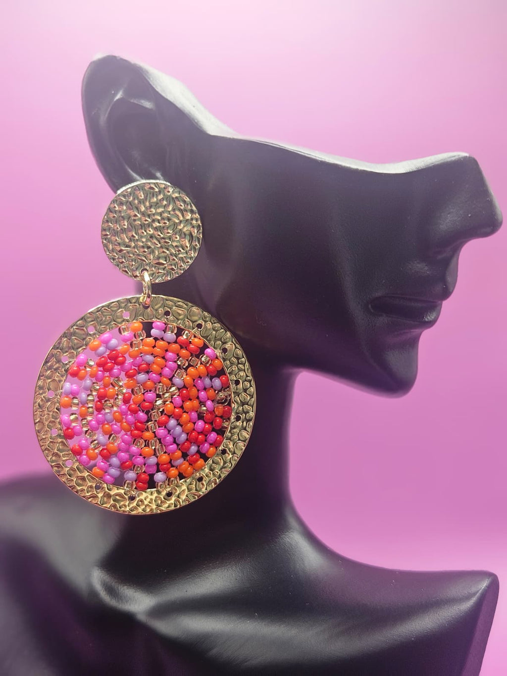 TROPICAL- Handmade Czech beaded earrings