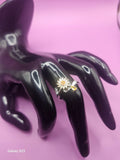 Sunflower Sterling silver ring